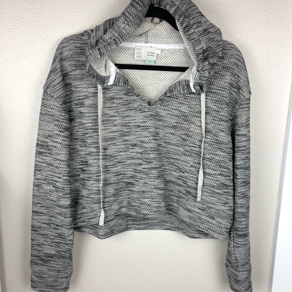 Anthropologie Saturday Sunday Cropped Hoodie - Picture 2 of 7